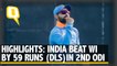Watch Highlights: India Beat Windies by 59 Runs, Lead Series 1-0