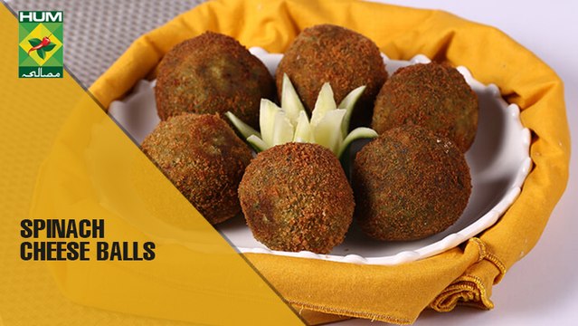 Spinach Cheese Balls | Evening With Shireen | Masala TV Show | Shireen Anwar