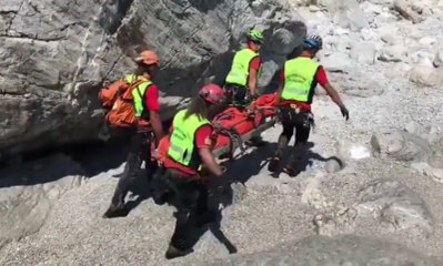 Turista francese morto in Cilento, il recupero della salma di Simon Gautier (21.08.19)