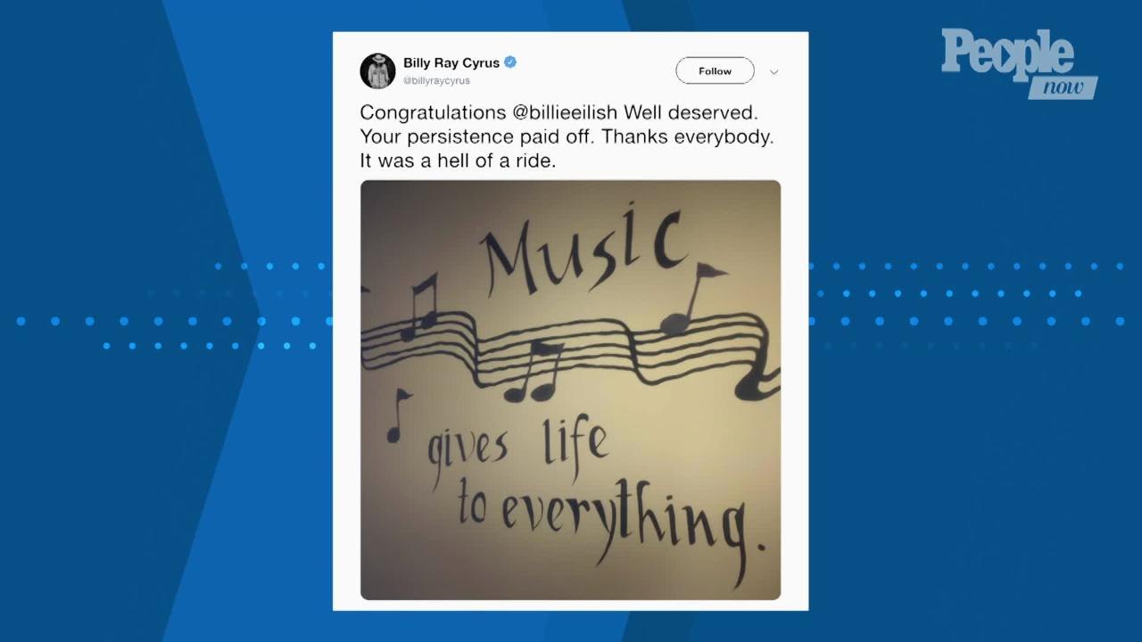 Lil Nas X & Billy Ray Cyrus Congratulate Billie Eilish on Dethroning 'Old Town Road' as No. 1 Song