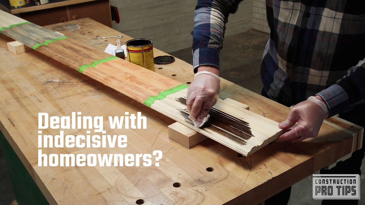 Create a Sample Stain Board