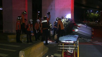 경기 고양에서 차량 교각 들이받아...1명 사망 / YTN