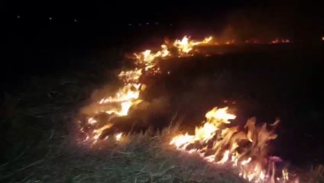 Novo incêndio atinge região do Loteamento Santa Fé e fogo toma grandes proporções