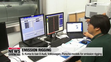 S. Korea to ban 8 Audi, Volkswagen, Porsche models for emission rigging
