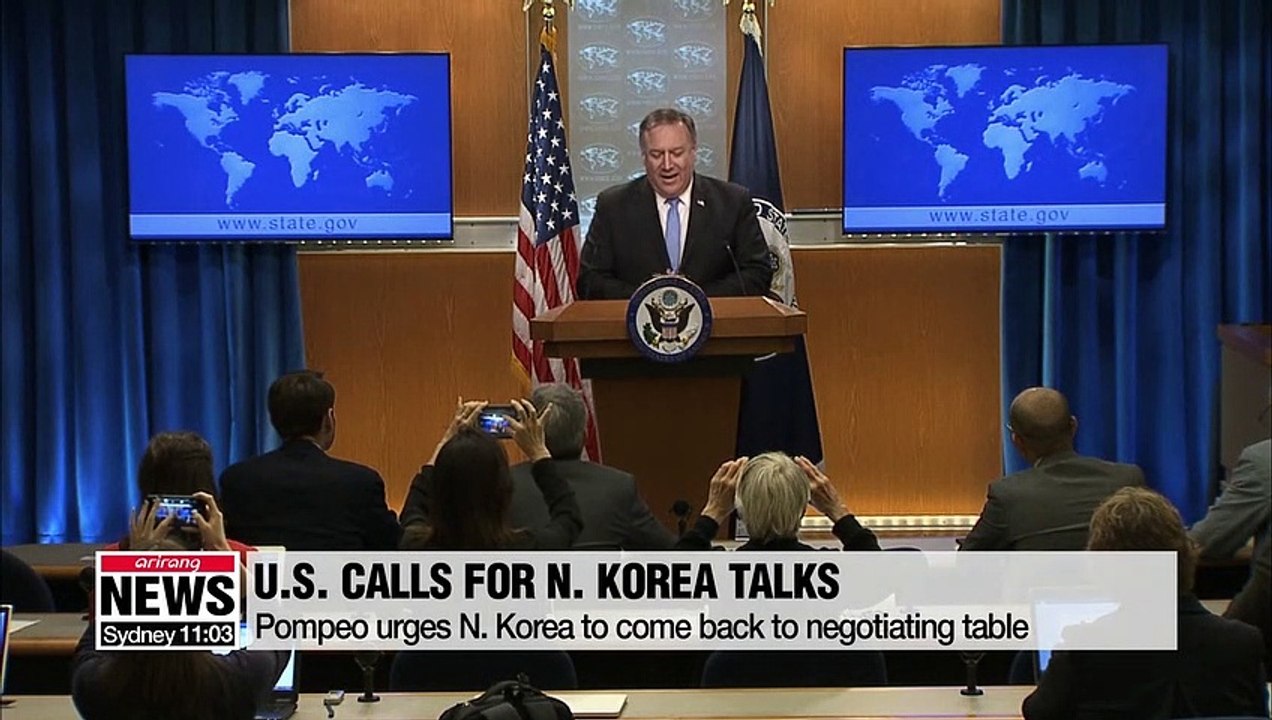 Pompeo urges N. Korea to come to negotiating table