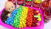 Nursery Rhymes Finger Song Learn Colors Baby Doll Bath Time M-Ms Coca Cola Bottle