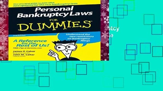 About For Books Personal Bankruptcy Laws FD 2e (For Dummies) Complete