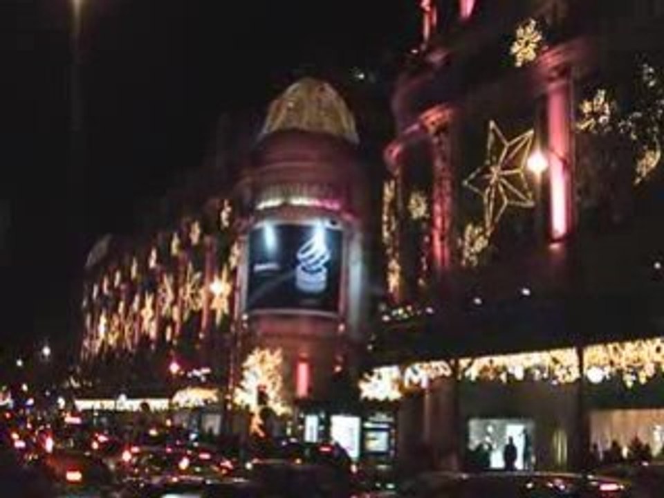 Lumières de Noel au magasin du Printemps - Paris 2007