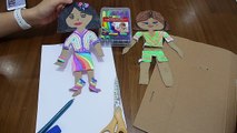 CHALLENGE Bebeğini Çiz Boya Kes Giydir (Paper Dolls) Kağıttan Kombin Challenge Bidünya Oyuncak