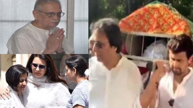 Khayyam Last Rite: Sonu Nigam, Gulzar & others give tearful farewell; Watch video | FilmiBeat