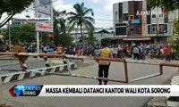 Massa Kembali Datangi Kantor Walikota Sorong