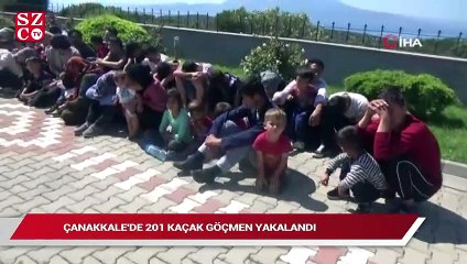Çanakkale’de 201 kaçak yakalandı, 2 organizatör tutuklandı