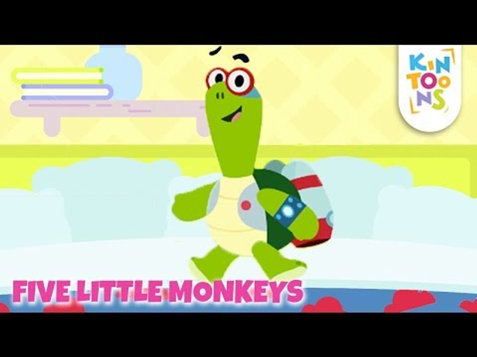 Five Little Monkeys | Kids Nursery Rhymes | KinToons