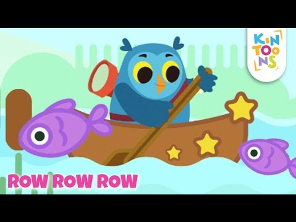 Row Row Row Your Boat | Kids Nursery Rhymes | KinToons