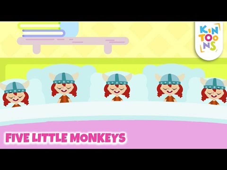 Five Little Monkeys - Number Song | Learn To Count | Nursery Rhymes ...