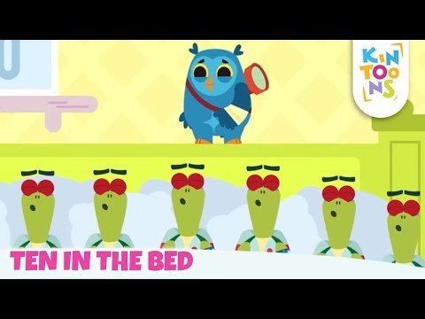 #NumberSong - Learn Counting - Ten In the Bed | Educational Nursery Rhymes & Baby Songs | KinToons
