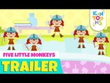Five Little Monkeys - Official Trailer | Releasing 25th February | Nursery Rhymes | KinToons