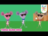 Three Blind Mice - English Rhymes For Babies | Nursery Rhymes & Baby Song | KinToons