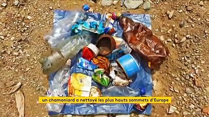 Un alpiniste français gravit les 48 plus hauts sommets d'Europe, sac poubelle à la main