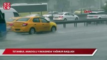 İstanbul Anadolu yakasında yağmur başladı