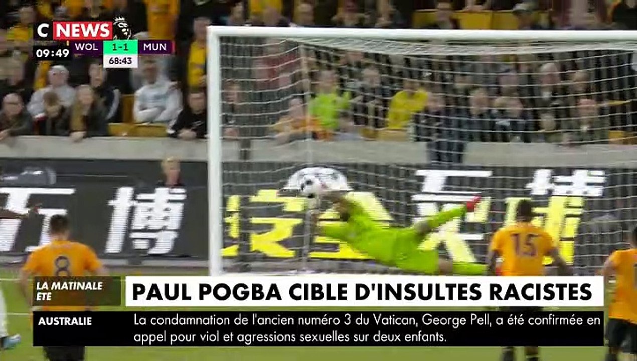 Manchester United "condamne catégoriquement" les insultes racistes reçues par Paul Pogba sur les réseaux sociaux