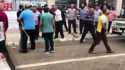 Esnafın sopalı park kavgası....