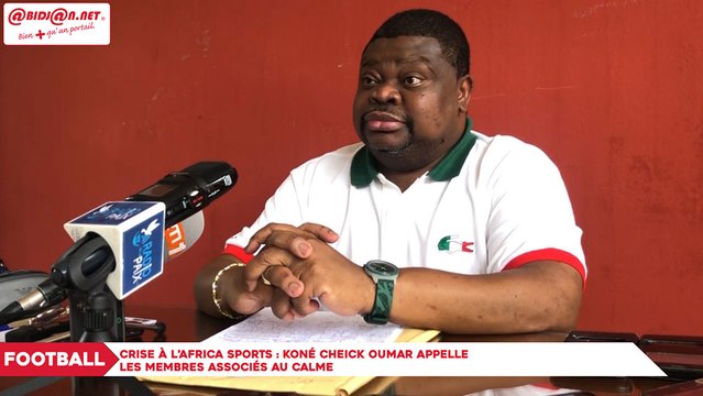 Crise à l’Africa Sports : Koné Cheik Oumar appelle les membres associés au calme