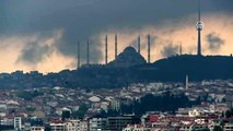 İstanbul siyah bulutların altında - Eminönü'den Çamlıca Camii