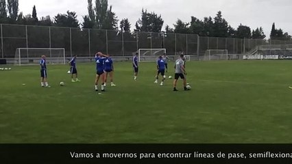 Las Instrucciones de Víctor Fernández en el Entrenamiento del Real Zaragoza