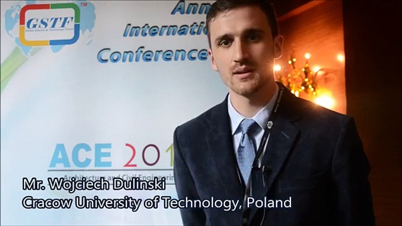 Mr. Wojciech Dulinski at ACE Conference 2015 by GSTF Singapore