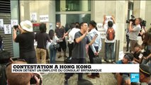 Inquiétude à Hong Kong après l'annonce de la détention d'un employé du consulat britannique par Pékin