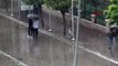 Kırıkkale'de aniden bastıran yağmur hayatı olumsuz yönde etkiledi