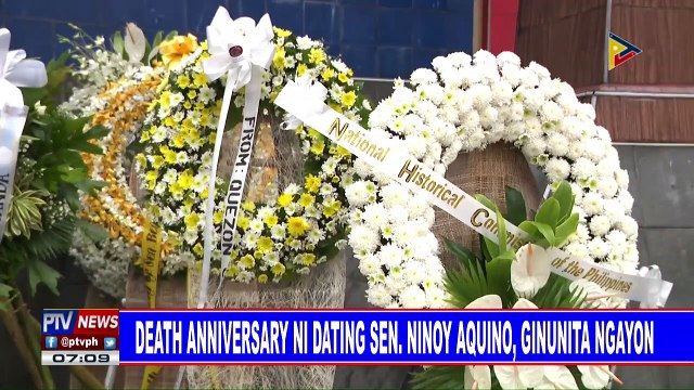 Death anniversary ni dating Sen. Ninoy Aquino, ginunita ngayon
