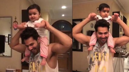 Varun Dhawan shares playtime video with niece after returns to Mumbai; Watch Video | FilmiBeat