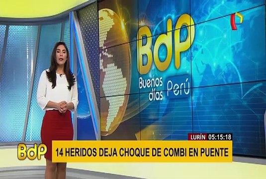 Lurín: 14 heridos deja accidente provocado por chofer que se habría quedado dormido