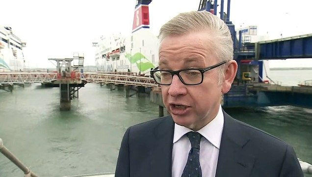Gove: Stockpiling for no-deal Brexit is 'counterproductive'