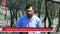 Karabağlar'daki yangından geriye kapkara bir tablo kaldı