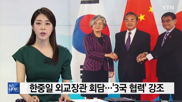 한중일 외교장관 회담...'3국 협력' 한 목소리 / YTN