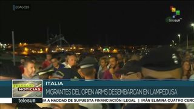 Migrantes del Open Arms lograron desembarcar en Italia