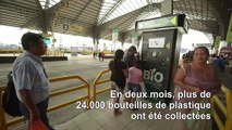 En Equateur, des bouteilles en plastique contre des tickets de bus