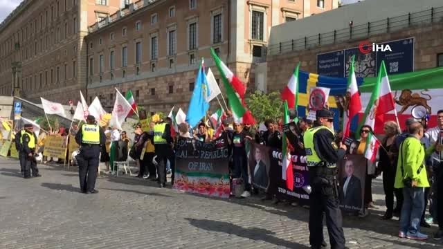 - İsveç'teki İranlılardan rejim karşıtı protesto- İran Dışişleri Bakanı Zarif'in İsveç ziyareti...