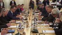 وزير الخارجية الروسي سيرغي لافروف يجري محادثات مع نظيره الألماني هايكو ماس