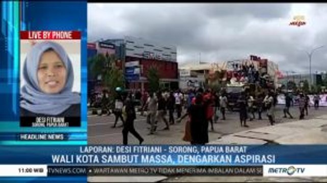 Mahasiswa dan Masyarakat Datangi Kantor Wali Kota Sorong