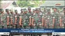 115 Personil TNI Diterjunkan ke Titik Rawan Kebakaran di Musirawas