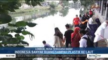 Peringati HUT RI, Sejumlah Pemuda Lombok Bersihkan Sungai dari Sampah Plastik