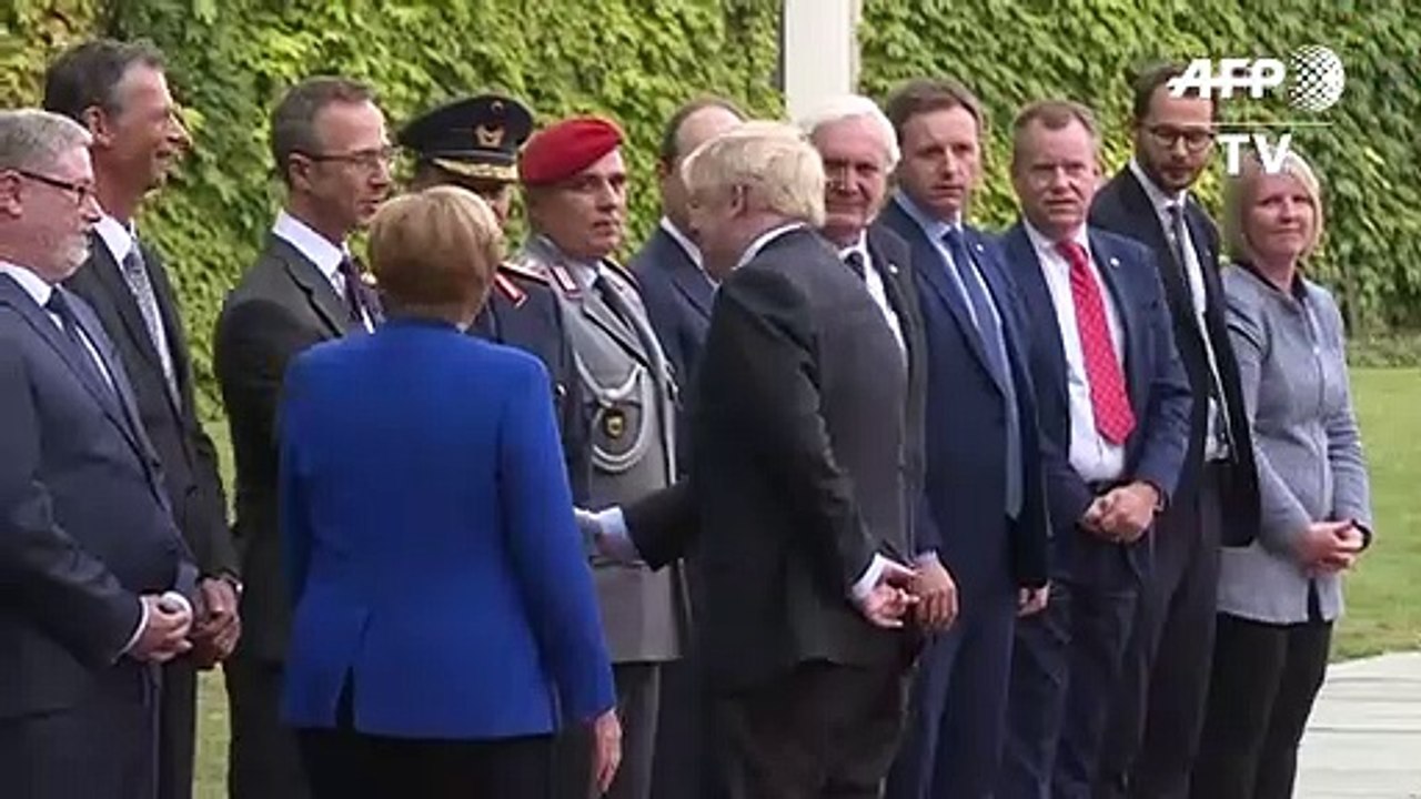 Zuversichtlicher Boris Johnson in Berlin: "Wir schaffen das."