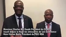 RENCONTRE PDCI/COJEP DÉCLARATION CONJOINTE DU MINISTRE MAURICE KACOU GUIKAHUÉ ET DU MINISTRE CHARLES BLÉ GOUDÉ