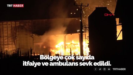 Çorlu'da geri dönüşüm fabrikasında yangın