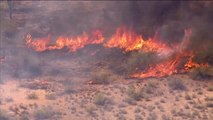 Brush fire burning near Lake Pleasant