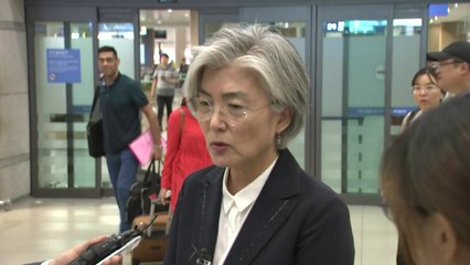 강경화 "지소미아 종료, 日과의 신뢰문제로 내린 결정...한미동맹과 별개" / YTN